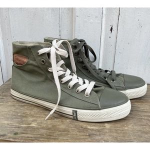 Levi Strauss Canvas High Top Sneakers Lace Up Men’s SZ 12 Mix Match Laces